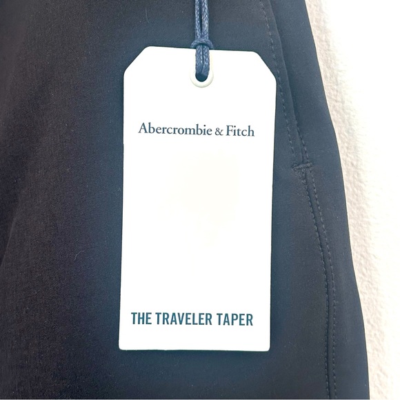 NWT Abercrombie & Fitch Traveler Skinny Taper Pants Black Men’s Small Y2K NEW - Picture 8 of 11
